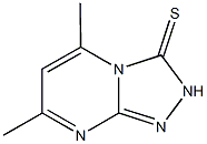 5,7-dimethyl[1,2,4]triazolo[4,3-a]pyrimidine-3(2H)-thione 구조식 이미지