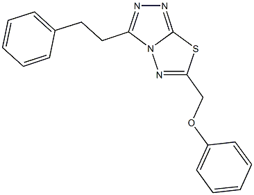 phenyl [3-(2-phenylethyl)[1,2,4]triazolo[3,4-b][1,3,4]thiadiazol-6-yl]methyl ether 구조식 이미지