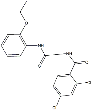 N-(2,4-dichlorobenzoyl)-N'-(2-ethoxyphenyl)thiourea 구조식 이미지