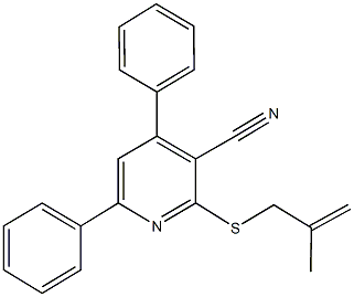 2-[(2-methyl-2-propenyl)sulfanyl]-4,6-diphenylnicotinonitrile Structure