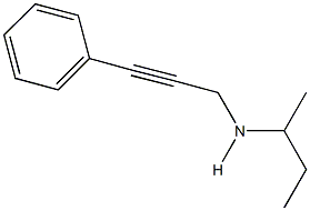 N-(sec-butyl)-N-(3-phenyl-2-propynyl)amine Structure