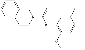 N-(2,5-dimethoxyphenyl)-3,4-dihydro-2(1H)-isoquinolinecarbothioamide Structure