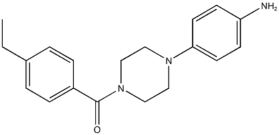 4-[4-(4-ethylbenzoyl)-1-piperazinyl]phenylamine Structure