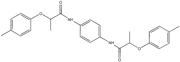 2-(4-methylphenoxy)-N-(4-{[2-(4-methylphenoxy)propanoyl]amino}phenyl)propanamide Structure