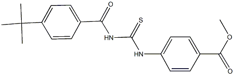 methyl 4-({[(4-tert-butylbenzoyl)amino]carbothioyl}amino)benzoate Structure