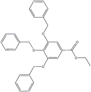 ethyl 3,4,5-tris(benzyloxy)benzoate Structure