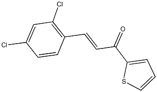 3-(2,4-dichlorophenyl)-1-(2-thienyl)-2-propen-1-one 구조식 이미지