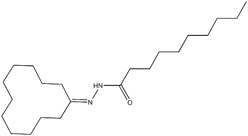 N'-cyclododecylidenedecanohydrazide 구조식 이미지