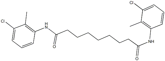 N~1~,N~9~-bis(3-chloro-2-methylphenyl)nonanediamide Structure