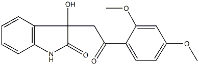 3-[2-(2,4-dimethoxyphenyl)-2-oxoethyl]-3-hydroxy-1,3-dihydro-2H-indol-2-one 구조식 이미지