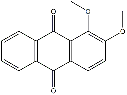 1,2-dimethoxyanthra-9,10-quinone Structure