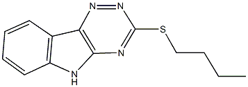 butyl 5H-[1,2,4]triazino[5,6-b]indol-3-yl sulfide Structure