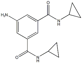 5-amino-N~1~,N~3~-dicyclopropylisophthalamide 구조식 이미지