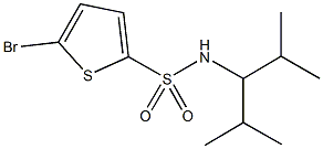 5-bromo-N-(1-isopropyl-2-methylpropyl)-2-thiophenesulfonamide Structure