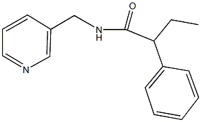 2-phenyl-N-(3-pyridinylmethyl)butanamide 구조식 이미지