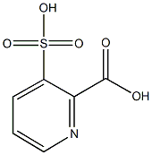3-sulfo-2-pyridinecarboxylic acid 구조식 이미지