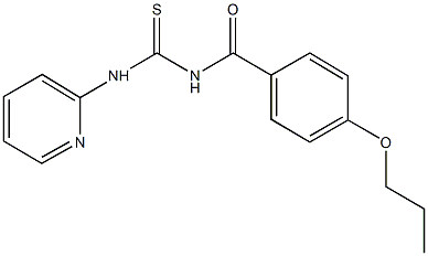 N-(4-propoxybenzoyl)-N'-(2-pyridinyl)thiourea 구조식 이미지