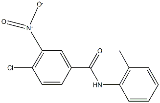 4-chloro-3-nitro-N-(2-methylphenyl)benzamide 구조식 이미지