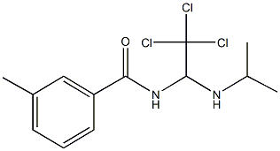 3-methyl-N-[2,2,2-trichloro-1-(isopropylamino)ethyl]benzamide 구조식 이미지