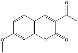 3-acetyl-7-methoxy-2H-chromen-2-one 구조식 이미지