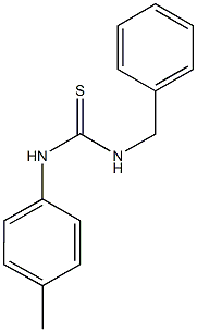 N-benzyl-N'-(4-methylphenyl)thiourea Structure