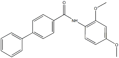 N-(2,4-dimethoxyphenyl)[1,1'-biphenyl]-4-carboxamide 구조식 이미지