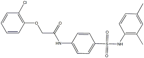 2-(2-chlorophenoxy)-N-{4-[(2,4-dimethylanilino)sulfonyl]phenyl}acetamide Structure