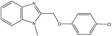 2-[(4-chlorophenoxy)methyl]-1-methyl-1H-benzimidazole Structure