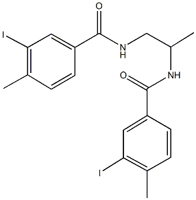 3-iodo-N-{2-[(3-iodo-4-methylbenzoyl)amino]-1-methylethyl}-4-methylbenzamide Structure