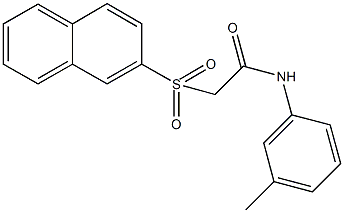 N-(3-methylphenyl)-2-(2-naphthylsulfonyl)acetamide 구조식 이미지