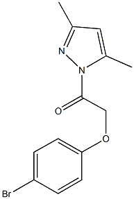 4-bromophenyl 2-(3,5-dimethyl-1H-pyrazol-1-yl)-2-oxoethyl ether 구조식 이미지