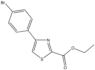 ethyl 4-(4-bromophenyl)-1,3-thiazole-2-carboxylate 구조식 이미지