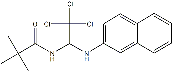 2,2-dimethyl-N-[2,2,2-trichloro-1-(2-naphthylamino)ethyl]propanamide 구조식 이미지