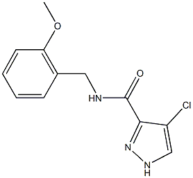 4-chloro-N-(2-methoxybenzyl)-1H-pyrazole-3-carboxamide Structure