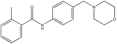 2-methyl-N-[4-(4-morpholinylmethyl)phenyl]benzamide 구조식 이미지