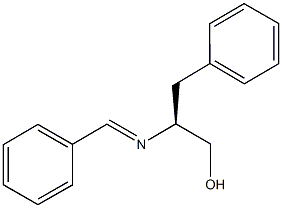 2-(benzylideneamino)-3-phenyl-1-propanol 구조식 이미지