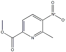 methyl 5-nitro-6-methyl-2-pyridinecarboxylate 구조식 이미지