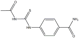 4-{[(acetylamino)carbothioyl]amino}benzamide 구조식 이미지