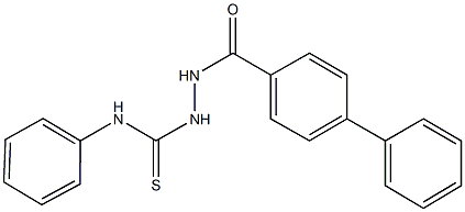 2-([1,1'-biphenyl]-4-ylcarbonyl)-N-phenylhydrazinecarbothioamide Structure