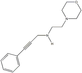 N-[2-(4-morpholinyl)ethyl]-N-(3-phenyl-2-propynyl)amine 구조식 이미지