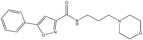 N-[3-(4-morpholinyl)propyl]-5-phenyl-3-isoxazolecarboxamide 구조식 이미지