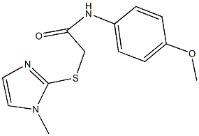 N-(4-methoxyphenyl)-2-[(1-methyl-1H-imidazol-2-yl)sulfanyl]acetamide Structure