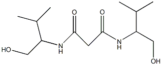 N~1~,N~3~-bis[1-(hydroxymethyl)-2-methylpropyl]malonamide 구조식 이미지