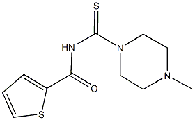 N-[(4-methyl-1-piperazinyl)carbothioyl]-2-thiophenecarboxamide Structure