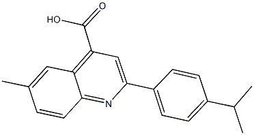 2-(4-isopropylphenyl)-6-methyl-4-quinolinecarboxylic acid Structure