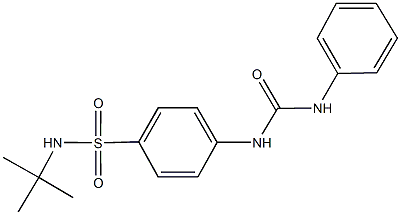 4-[(anilinocarbonyl)amino]-N-(tert-butyl)benzenesulfonamide Structure