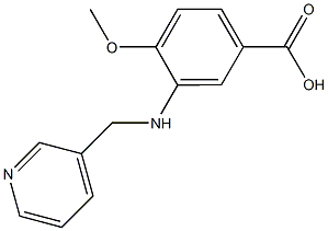 4-methoxy-3-[(3-pyridinylmethyl)amino]benzoic acid Structure