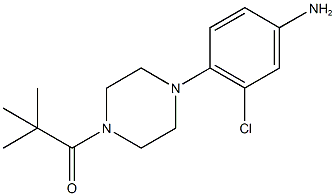 3-chloro-4-[4-(2,2-dimethylpropanoyl)-1-piperazinyl]phenylamine Structure
