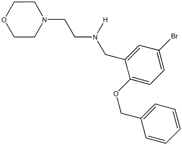 N-[2-(benzyloxy)-5-bromobenzyl]-N-[2-(4-morpholinyl)ethyl]amine 구조식 이미지