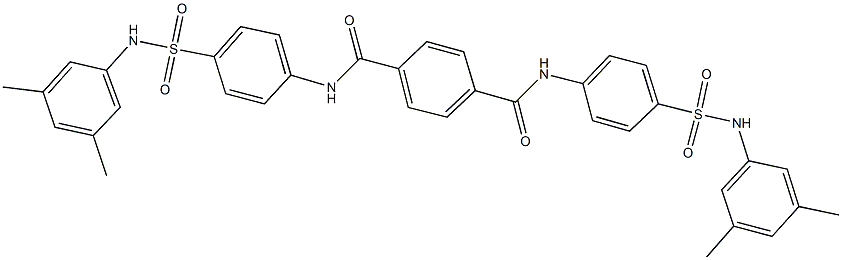 N~1~,N~4~-bis{4-[(3,5-dimethylanilino)sulfonyl]phenyl}terephthalamide Structure